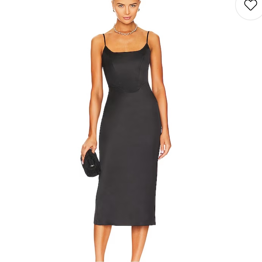 Bardot Marlo Midi Dress in Black